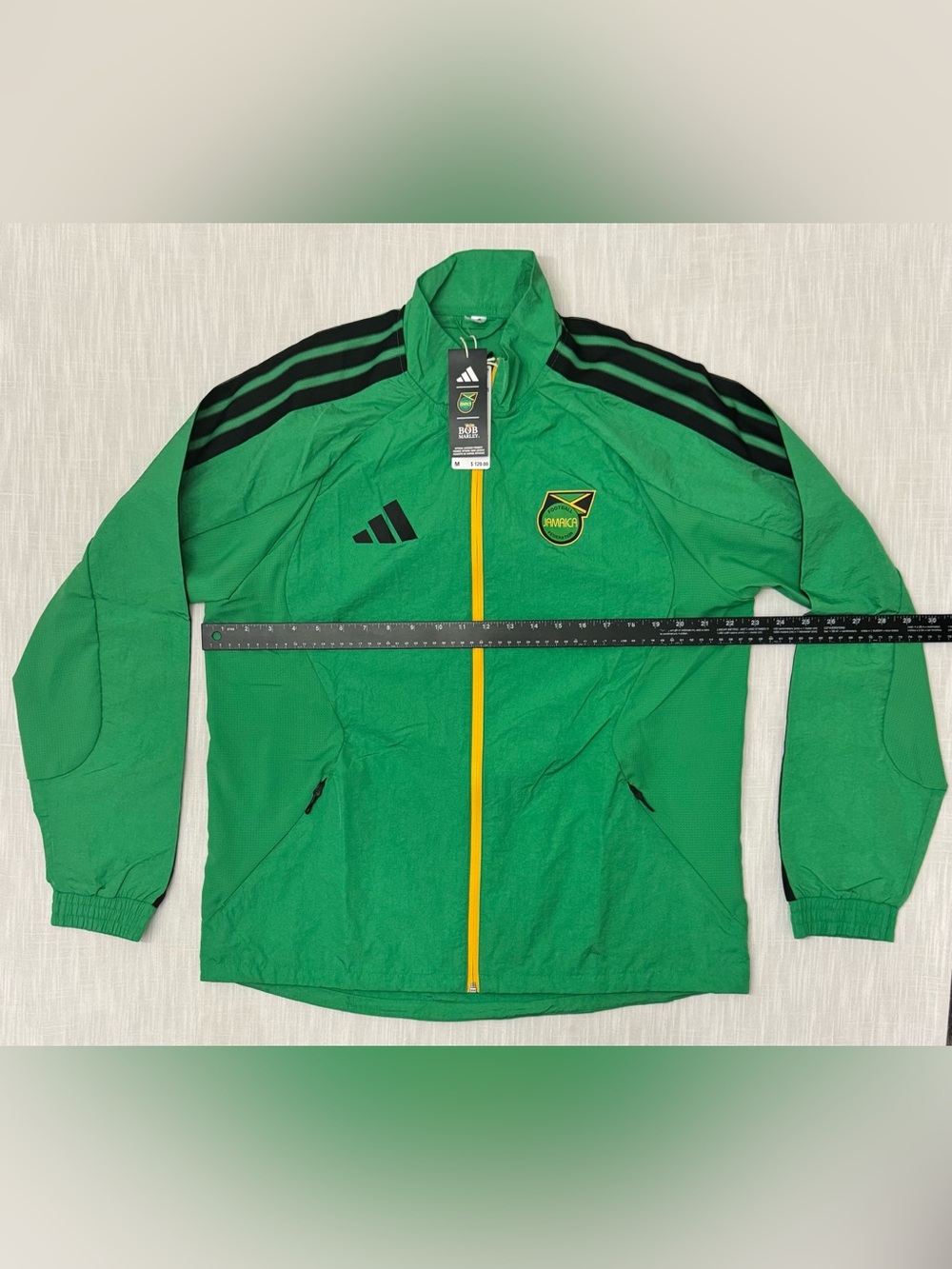 Adidas Jamaica x Bob Marley Anthem Jacket JV8195 Men’s Size Medium NWT MSRP $120 - Picture 12 of 13